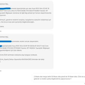 Hepsiburada'dan Sürekli Ertelenen Laptop Teslimatı