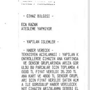 Yetkili Servis Yanıltıcı Fiyat Ve Arıza Tespiti