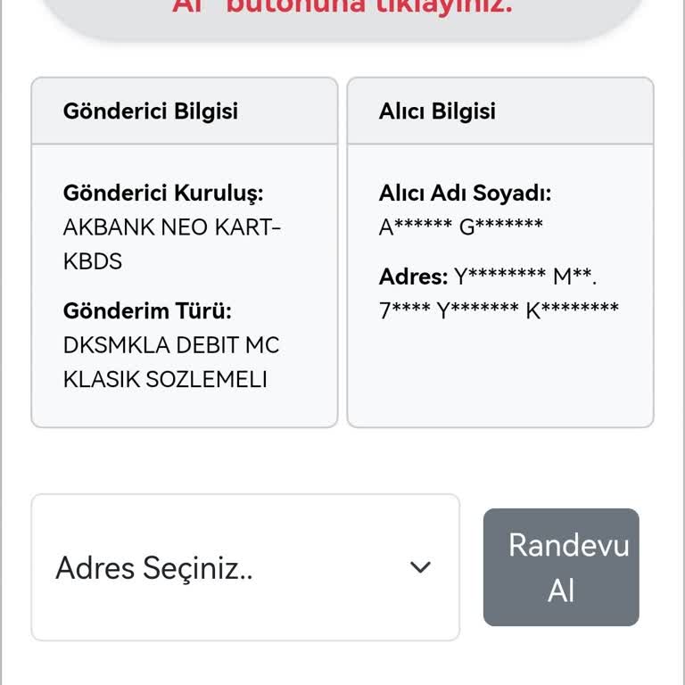 Kuryenet Kırıkkale Acentesi: Banka Kartı Teslimatında Sorun