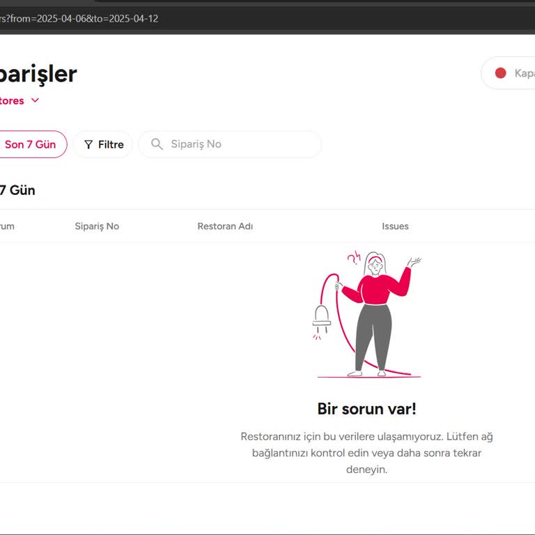 Yemeksepeti Satıcı Paneli Aktifleştirilemiyor