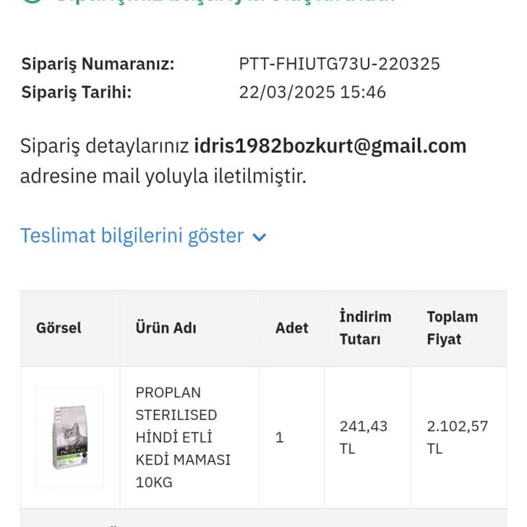 PTT Kargo İle Yaşanan Sipariş Ve İletişim Sorunları