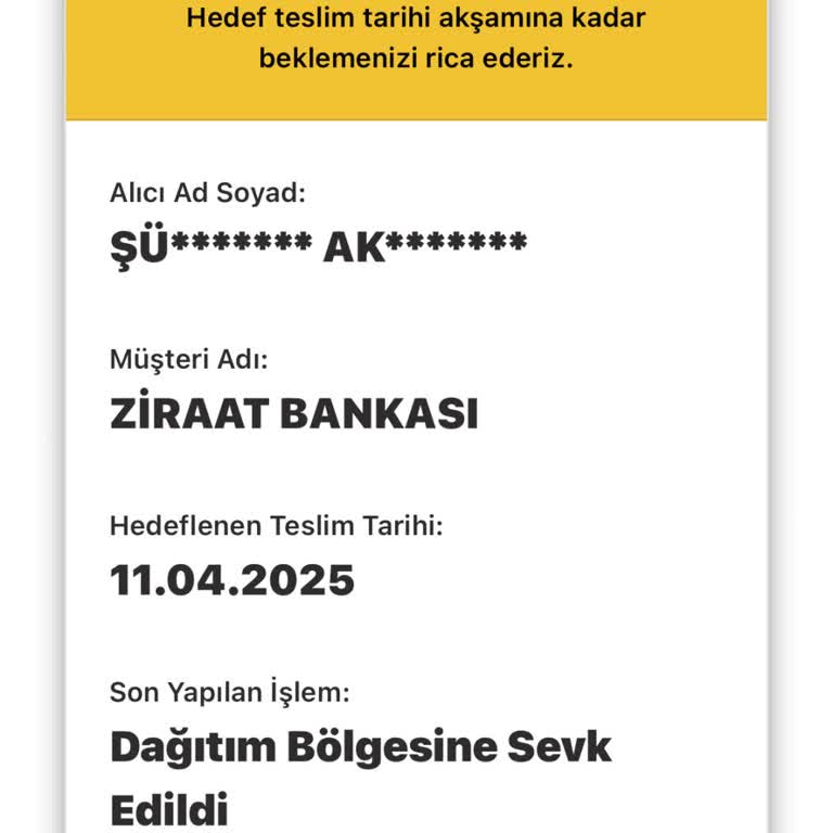 Ziraat Bankası Kart Teslimatında Gecikme Ve İletişim Sorunu