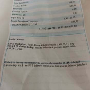 Fatura Tutarındaki Anlaşılmaz Artış