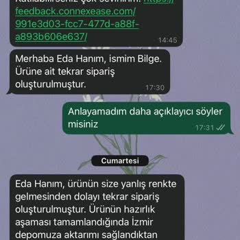 Yanlış Renk Teslimatı Ve Sözlerin Tutulmaması