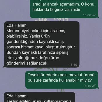 Yanlış Renk Teslimatı Ve Sözlerin Tutulmaması