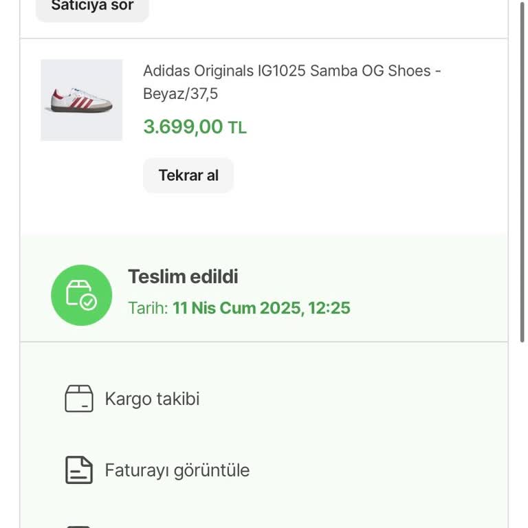 Adidas Yanlış Numara Gönderimiyle Mağduriyet