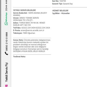 Altus Buzdolabında Yapısal Sorun Ve Yetersiz Servis