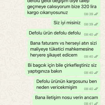 Defolu Ürün İçin Haksız Kargo Ücreti Talebi