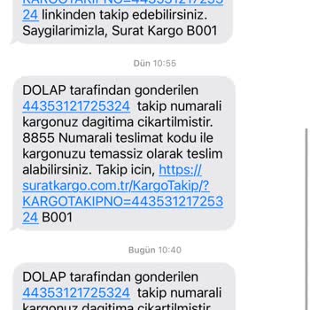 Sürat Kargo'nun Güvenilmez Teslimat Süreci Ve Sahte Bildirimler