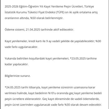 Doğuş Üniversitesi'nin Erken Ücret Talebi Öğrencileri Zorluyor