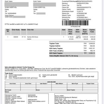 Yanlış Gönderim Mağduriyeti: Adidas Ayakkabım Nerede?