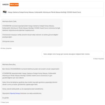 Ürün Siparişinde Stok Sorunu Ve İptal