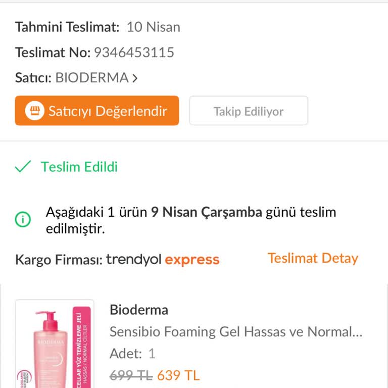 Bioderma Sensibio Foaming Gel Kapak Sorunu