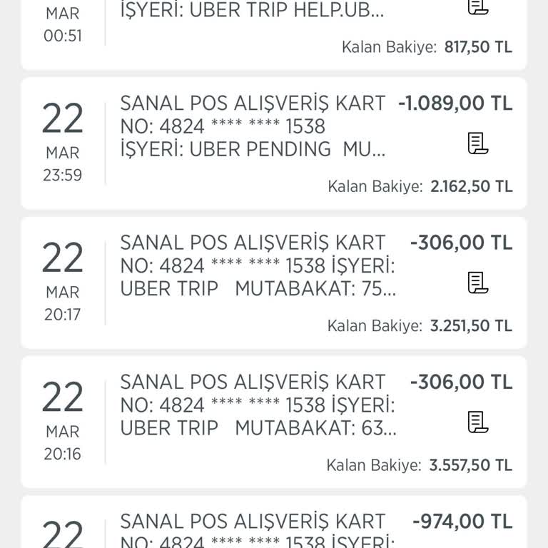Uber'de Çifte Çekim Mağduriyeti