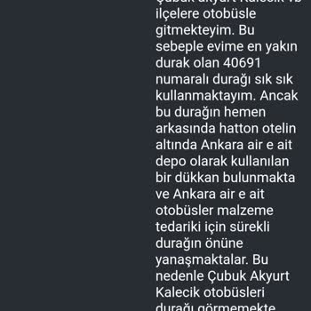 Otobüs Durağının Sürekli İşgali Yolcuları Mağdur Ediyor