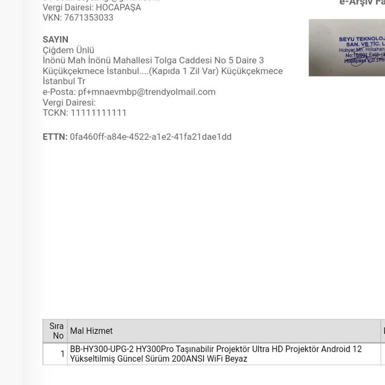 Garanti Dahilindeki Projeksiyonun Sorumsuz Servis Süreci