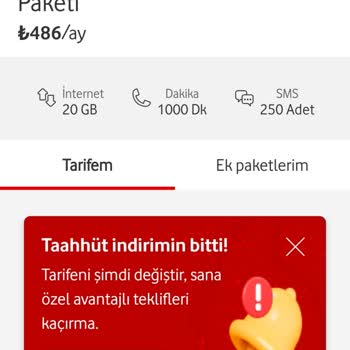 Vodafone Tarifesinde Aşırı Zam Şoku