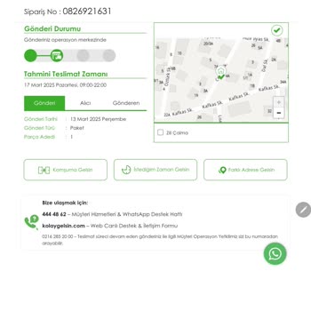 Gmail-Beschwerde wegen nicht zugestellter Sendung von Kolay Gelsin und mangelhafter Serviceleistung