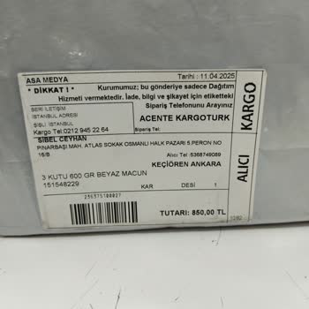 Yanıltan Macun Siparişi Ve İade Sorunu