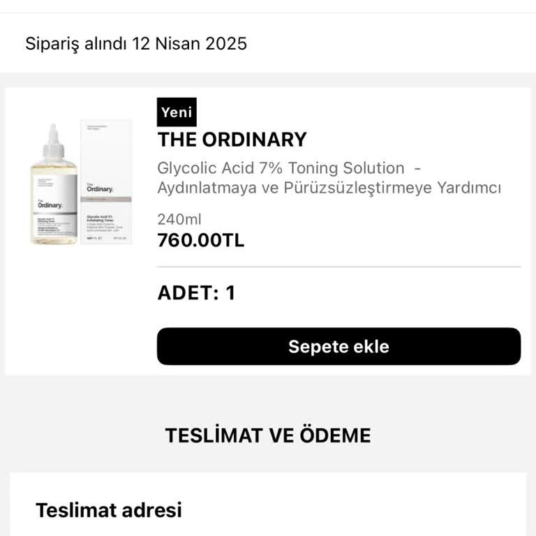 Sephora'da Teslimat Krizi
