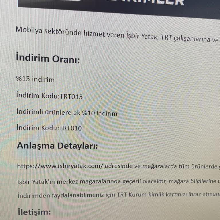İşbir'den İndirim Anlaşması Hayal Kırıklığı