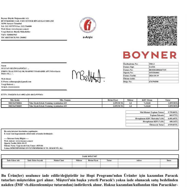 Gıcırtılı Ayakkabılar Ve Eksik İade Sorunu