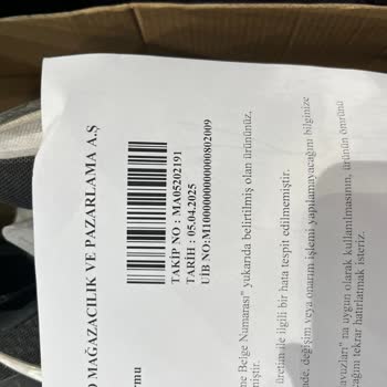 Ayakkabıdaki Üretim Hatası Mağduriyeti