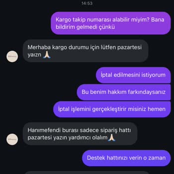 Ürün Teslimatı Ve Müşteri Hizmetleri Sorunu: Mervekaya.co