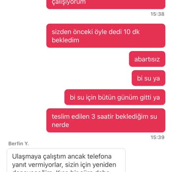 Yemeksepeti'nin Su Siparişi Ve Müşteri Hizmetleri Kabusu