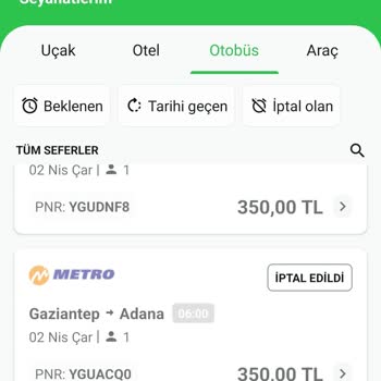 İptal Edilen Biletin Ücret İadesi Yapılmıyor!