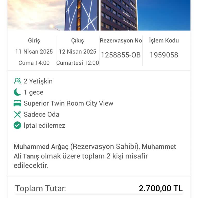Rezervasyon İptalinde Çözüm Odaklılık Eksikliği