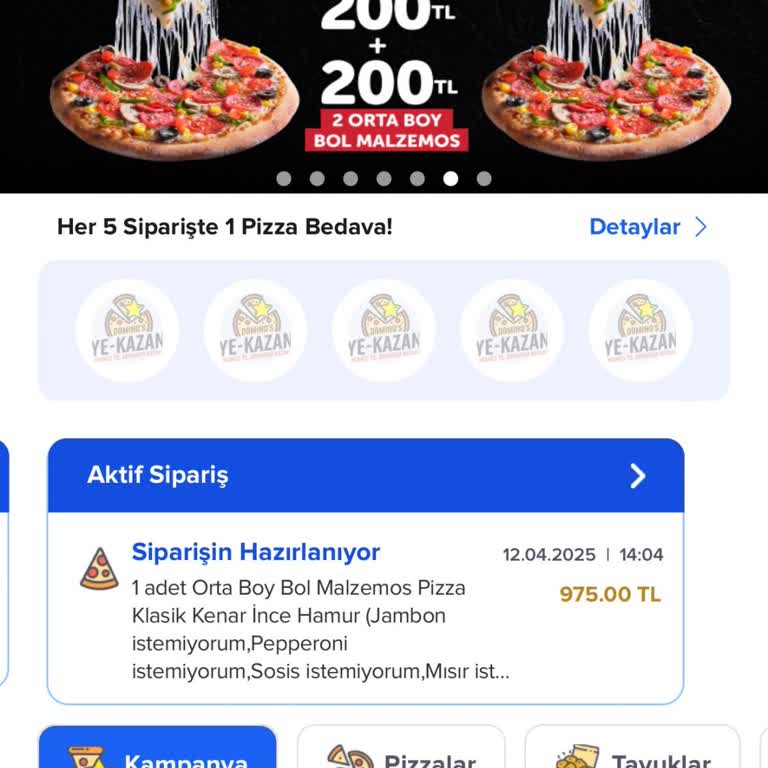 Domino's Siparişim İki Saat Geç Kaldı Ve Çözüm Sunulmadı