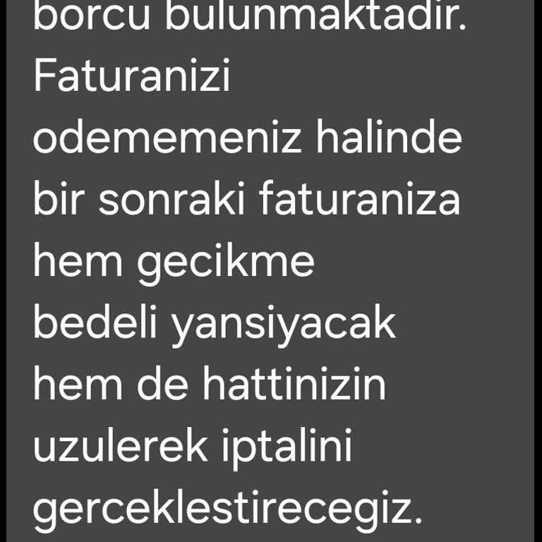 Vodafone Hattı Kapatma Talebine Rağmen Faturalandırma Sorunu