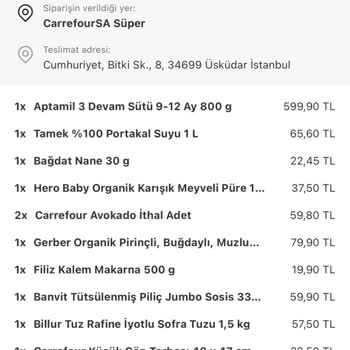 İndirimli Bebek Maması Siparişim Keyfi İptal Edildi