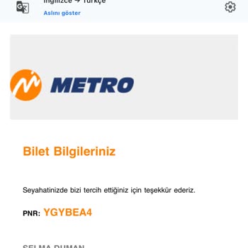 Metro Turizm'de İletişim Ve Hizmet Fiyaskosu