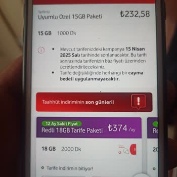 Vodafone'un Tutarsız Fiyat Politikası Ve Müşteri Mağduriyeti