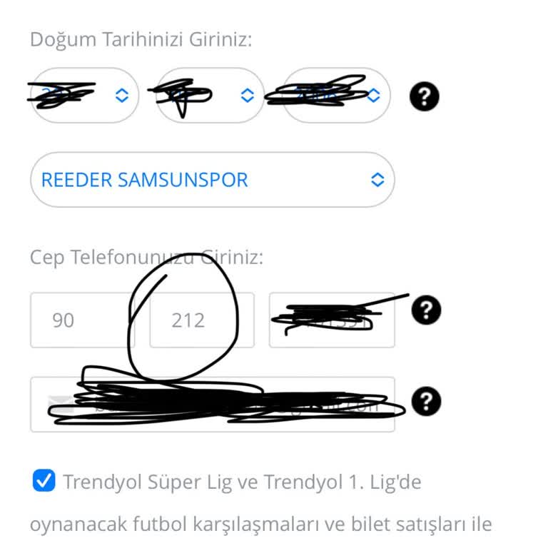 Passolig Kart Başvurusunda Alan Kodu Hatası