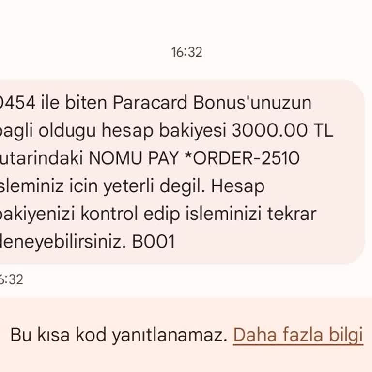 Nomu Pay Üzerinden İzinsiz İşlem Girişimi