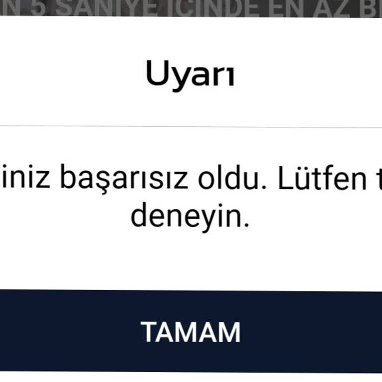 Canlı Yüz Tanıma Doğrulama Hatası Çözülmüyor