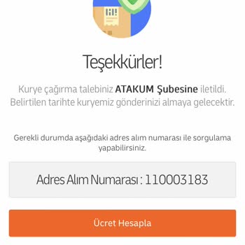 Kargo Alım Hizmetinde Yaşanan Sorun