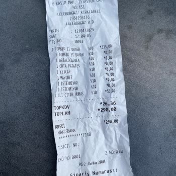 Hijyen Sorunu Ve İlgisiz Hizmet: Döner Siparişimde Kıl Çıktı