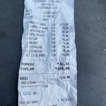 Hijyen Sorunu Ve İlgisiz Hizmet: Döner Siparişimde Kıl Çıktı