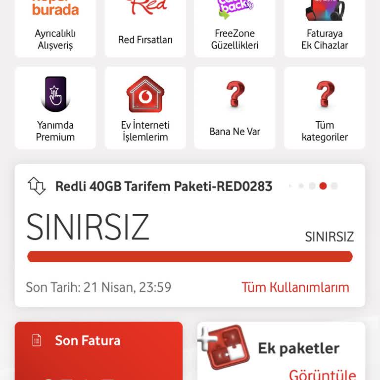 Vodafone'da Sınırsız Paket Mağduriyeti