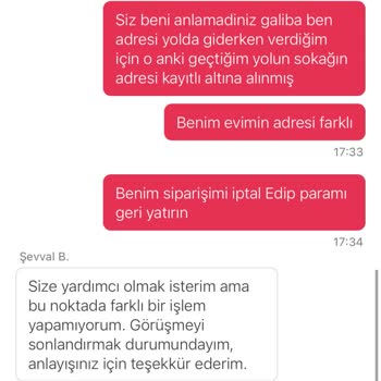 Yanlış Adrese Teslimat Ve İlgisiz Müşteri Hizmetleri