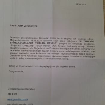 Puma Ayakkabıda Taban Çökmesi Ve Yetersiz Müşteri Hizmeti