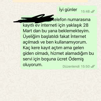 İnternet Bağlantı Sorunu Ve Müşteri Hizmetleri Erişimsizliği
