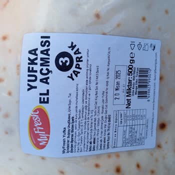 Favori Gıda Myfresh Yufka Şikayeti