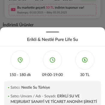 Trendyol GO Su Siparişi Mağduriyeti