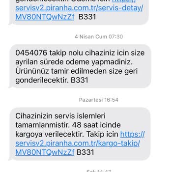 Garanti Kapsamında Ücret Talebi Ve İlgisizlik