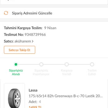 Trendyol'da Kargolanmayan Lastikler Ve Yetersiz Destek